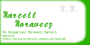 marcell moravecz business card